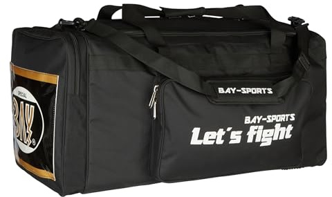 BAY Let´s Fight XL, 80 cm, Sporttasche, Kampfsport, Budo, Boxen, Thaiboxen Muay Thai Champ K1 MMA Muaythai K-1, Krav MAGA, Tasche, Trainingstasche, Thaiboxtasche Bag, schwarz