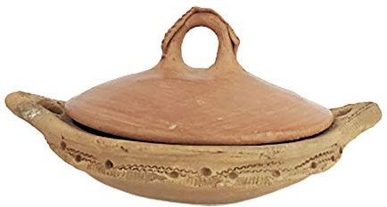 Tajine marocchino Pentola Marocchina Berbera in terracotta naturale