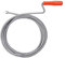 Relaxdays Drain Snake with Claw, Mechanical Pipe Cleaning Spiral, Clog Remover Toilet, Tub & Sink, 9mm x 5m, Silver