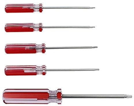 Uacen - Set di 5 cacciaviti triangolari magnetici da 1,8 mm, 2,0 mm, 2,3 mm, 2,7 mm e 4,2 mm, strumento di riparazione per giocattoli e sostituzione delle batterie