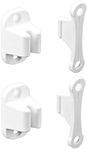 QWORK® Lot de 2 Retenue de Porte pour Camping-Car et Caravane, Butée de Porte en Plastique Robuste, Caravane Camping Car Accessoires (Vis incluses)