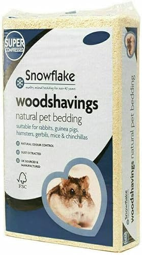 MatchLexx® Large Natural Super Absorbent Odour Free Snowflake Wood shavings Pet Bedding Sawdust for Rabbits/Chinchillas/Gerbils/Guinea pigs/Mice/Squirrels/Small Pets, small animals, fluffy wood chips