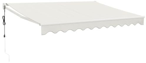 vidaXL Tenda Sole Automatica Retrattile Crema 3,5x2,5 m