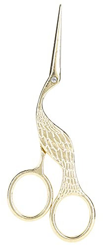 Vintage-Bastelschere, Edelstahl, Scharfe Spitze, Nähen, Sticken, Schere für Zuhause, Heimwerken, Stoffhandwerk, Handarbeiten, Kunstwerke, Schule, Nähen, Stricken, Fadenschneiden(Gold)