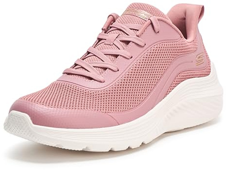 Skechers Womens Bobs Squad Waves Still Wading Trainers Rose