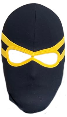 PGWEAR Sturmhaube Clash (DE/NL/SE/PL, Alphanumerisch, Einheitsgröße, Schwarz/Gelb)