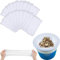 Xiujuers 30 Pcs Chaussette Skimmer Piscine, Pool Skimmer Socks, Filtre Skimmer Piscine, Chaussette Filtre Piscine, Chaussettes pour écumoire de Piscine, Le Pollen et l'écume Filtres de Piscine (Blanc)