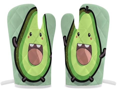 Thermal Gloves, Fruit Print Heat Resistant Gloves Oven Mitts Kitchen Gloves Cooking Gloves Microwave Gloves