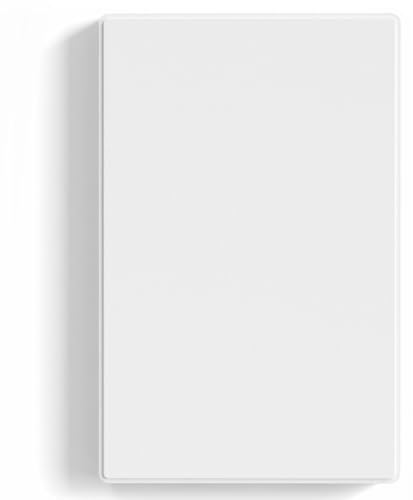 ELEGRP Blind-Wandplattenabdeckung, schraubenlose 1-fach-Steckdosenplatte, mittlere Größe, 12,4 x 8 cm, unzerbrechliche thermoplastische Blindabdeckung für ungenutzte Steckdosen/Schalter, UL-gelistet