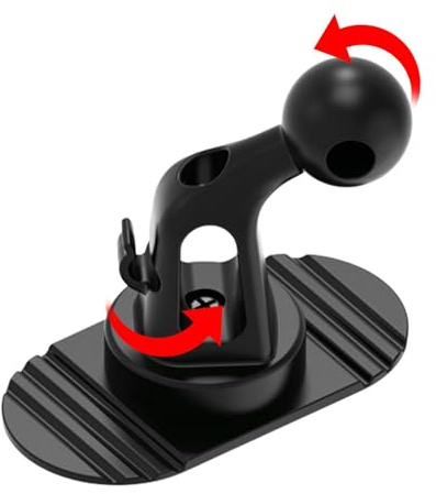 Support de téléphone pour voiture – Support de téléphone à boule | Base de montage antidérapante pour grille d'aération de voiture | Rotation à 360 ° | Accessoires automobiles absorbant les chocs