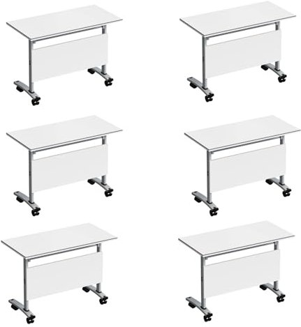 Klappbarer Konferenztisch, Rechteckiger Schulungs Seminartisch Bürotisch Besprechungstisch, PC Tisch, für Büro Klassenzimmer, faltbar und kompakt