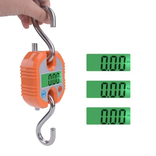 Digitale Kranwaage, 150 kg Tragkraft, Edelstahl, elektronische Hängewaage, LCD-Display, Hängewaage, Gepäck, Angelwaage