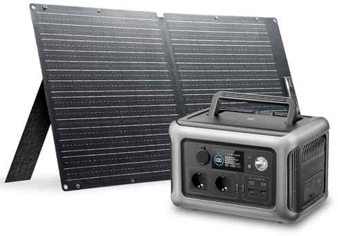 ALLPOWERS R600 générateur solaire 299Wh avec panneaux solaire 100W | batterie LiFeP04, Chargement rapide sans fil 15W, fonction UPS, Entrée maximale de 400W, camping, extérieur, jardin