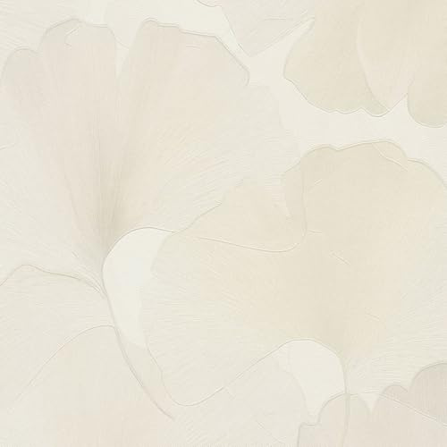 erismann Carta da parati in tessuto non tessuto 10470-14 con fiori floreali, 0,53 x 10,05 m, crema Elysium