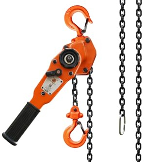GORILA Manual Lever Hoist 360° | Manual Ratchet Chain Puller Hoist | 1100LBS - 5FT (0,5 Ton - 1,5m) | Safety Factor 4:1 | Since 1989