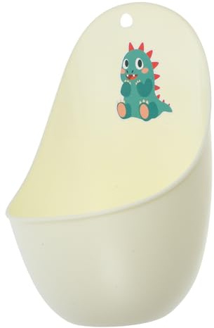 Orinale da Parete per Bambini, in Pp Beige, Forma Simpatica | Bagno, Monitoraggio Igiene, Adatto a Bimbo e Bambini, Design Cartoon, Uso Quotidiano