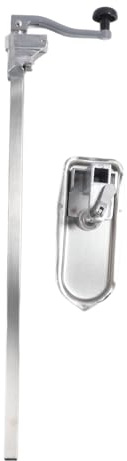 Abrelatas comercial resistente, abrelatas manual de montaje en mesa, acero inoxidable con base de hierro fundido para latas de hasta 11 pulgadas, abrelatas industrial de grado