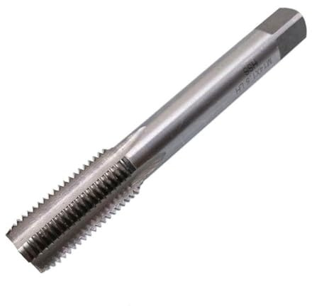 Maschio filettato sinistro 14 mm x 1,5 metrico per passo M14 x 1,5, in HSS, lunghezza totale 94 mm, rubinetto singolo per lavori filettati