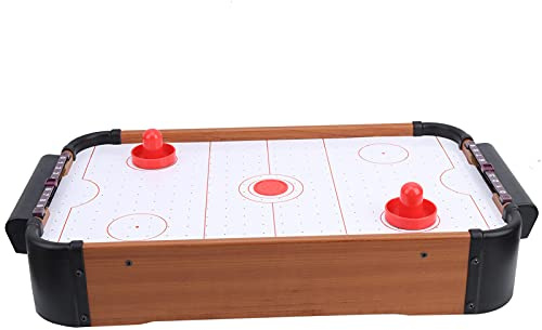Generic Bord Air Hockey Bärbar Bordsspelleksak Interaktiv Snabbrörlig Puck Förälder-barnleksaker Present Till Barn, trä