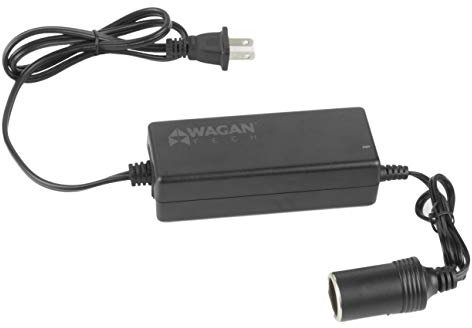 Wagan EL9903 AC to DC Power Adapter 5A 60W Power Converter 110V AC to 12V DC Cigarette Lighter Socket Adapter for 12V Car portable Fridge ETL listed