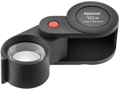 Eschenbach Optik aplanatische Einschlaglupe mit 10x-Vergrößerung | Made in Germany