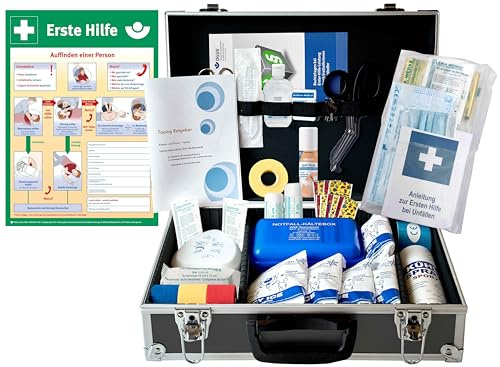 Sportbetreuerkoffer-Trainerkoffer -Paket 2- Erste Hilfe & Behandlung inkl. Sprühpflaster + AUSHANG