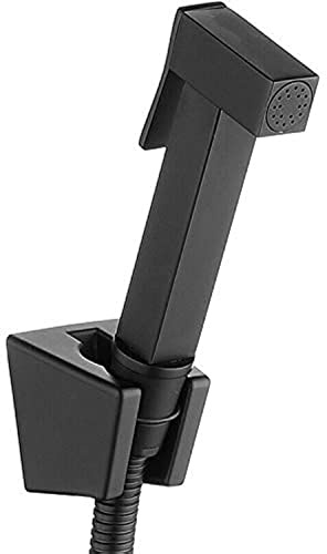 Matte Black Brass Hand Held Toilet Bidet Sprayer Head Bathroom Shower Bidet Taps Spray Toilet Cleaning Faucet Shattaf
