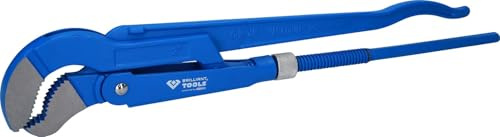 BRILLIANT TOOLS BT067120 Eckrohrzange 2, 45° gewinkelt [Powered by KS TOOLS]