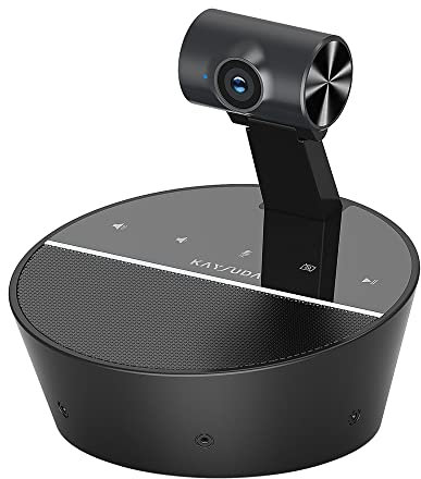 Kaysuda Altoparlante per videoconferenza HD 1080p con altoparlante integrato da 6 W e 6 microfoni omnidirezionali per computer