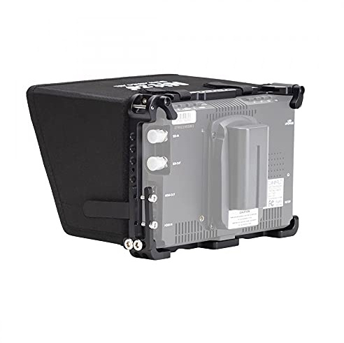 Nitze 17,8 cm (7 Zoll) Feldmonitorkäfig mit Sonnenblende und Kabelklemme, kompatibel mit Feelworld FW279S 17,8 cm (7 Zoll)
