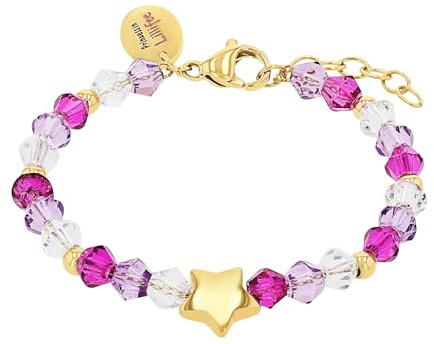 Prinzessin Lillifee Creolen 925 Sterling Silber Mädchen Kinder Ohrschmuck, mit Preciosa, Kommt in Schmuck Geschenk Box