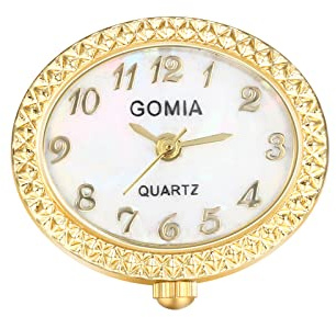 JewelryWe Ringuhr Fingeruhr Herren Damen rund Analog Quarz Elastisch Legierung Ring Uhr Uhrenring