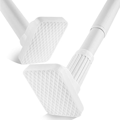 Teleskopstange extra stark mit Schraubspannung – Gardinenstange & Kleiderstange ohne Bohren, 110–200 cm, Ø33 mm, hält bis zu 80 kg, für Vorhänge, Kleidung, Bad, Schrank, Nische, Fenster & Tür