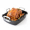 Chef Pomodoro Deluxe Extra Large Roasting Tin with U-Rack, (47 x 37 cm) Carbon Steel Roasting Tray for Oven Non Stick – Roasting Pan for Flawless Roasts, BBQs, and Oven-to-Table Entertaining