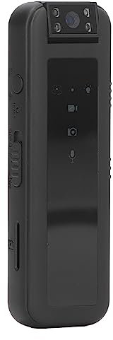 Mini cámara Corporal, grabadora de Video 1080P con Clip de luz indicadora LED, rotación de 180°, Soporte de Almacenamiento de 256 GB