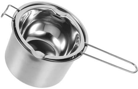 Operitacx De Velas Olla Para Baño María De Acero Inoxidable Utilice Para Derretir Ceras Jabones y Mantequilla Para Cocina y Manualidades