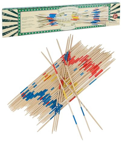 GOTHINK Klassische Pick Up Sticks Spiel Set - 41 Vibrant Sticks für Familie Spaß & Skill Development, Geburtstagsgeschenke für Kinder Jungen Mädchen, 43cm