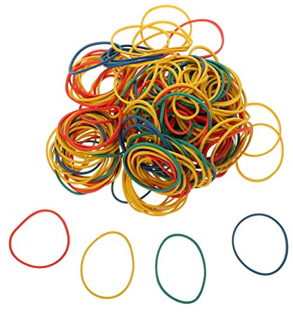 VILLFUL Elastic Bands Versatile Office Elastic Rubber Bands for Binding Office Supplies Pack
