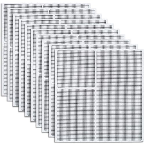 30 Stück Fliegengitter Reparatur Set,Reparaturset Fliegengitter,Fliegennetz Reparaturset,Reparatur Fliegengitter,Fliegengitter Reparieren,Klettverschluss,Selbstklebender Insektenschutz-Grau