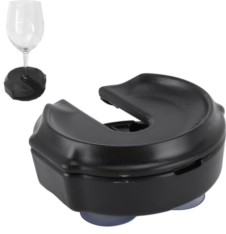 Portable Cupholder, Wine Glass Holder for Shower, Suction Cup Bathtub Wine Glass Holder with 3 Attachments, Outdoor Portable Wine Glass Holder Suction Cup Drink Holder for Hot Tubs