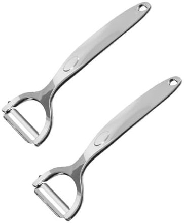 GRIRIW 2stücke Y-förmiger Obstschäler Aus Gemüseschäler Für Küche Rostfrei Sicher Und Gesund Einfach Zu Handhaben Langlebig Und Robust Kanten Komfortables Design
