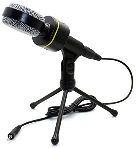 8KLANMMQ Microfono a condensatore con supporto microfono per PC, cellulare, canto, bar, karaoke, computer portatile