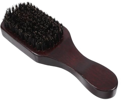 NIYANGLE Bartpinsel mit Borsten für Männer Friseurbürste zur Reinigung und Pflege Des Bartes Ergonomischer Griff für Angenehmes Kämmen Leicht und Kompakt für Transport