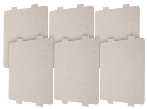 TOYANDONA 6 piezas Cubierta Guía Ondas Microondas Placa Mica Resistente Alta Temperatura Repuesto Horno Microondas Accesorio Protección Quemaduras Diseño Compacto y Duradero para Cocina