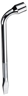 Opatiny Robuster Radmutternschlüssel, 17 mm, 19 mm, 21 mm, 45# Edelstahl, Steckschlüssel mit ausziehbarem Griff für Autoreifen-Bolzen