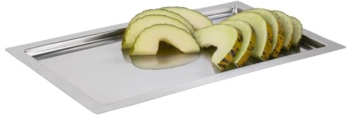 APS 11119 GN 1/1 Tablett -Frames-, Serviertablett 53 x 32,5 cm, H: 2 cm, Edelstahl 18/10
