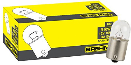 BREHMA 10x R10W 12V Kugellampe BA15s 12 Volt 10 Watt