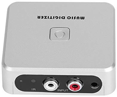 Mugast Music Digitizer - Convertitore analogico da a MP3 direttamente a scheda SD/USB Flash Converter con porte 3,5 mm e RCA, telecomando musicale digitalizzatore