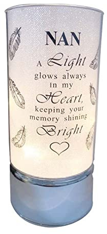 Adorno de tubos de luz conmemorativos, perfecto para jardín y tumba para recordar durante la temporada de Navidad en la memoria de papá, mamá, hijo, hija, marido, esposa, abuelo, abuela (20 cm)