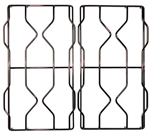 Ariston Kit 2 griglie in ferro smaltato nero lucido 485 x 255 mm. per cucina piano cottura 4 fuochi a gas - P0266/KIT